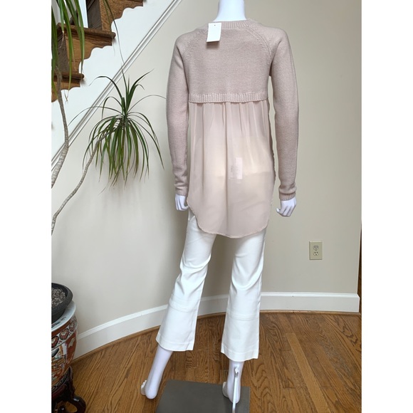 Combination blush hi low sweater, XS - Picture 15 of 16